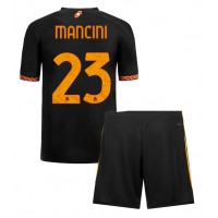 Camisa de time de futebol AS Roma Gianluca Mancini #23 Replicas 3º Equipamento Infantil 2023-24 Manga Curta (+ Calças curtas)